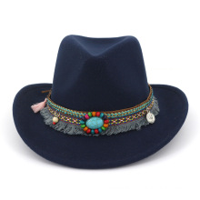 UNIQ New Men & Women's Felt Wide Brim Western Cowboy Hat Accessories